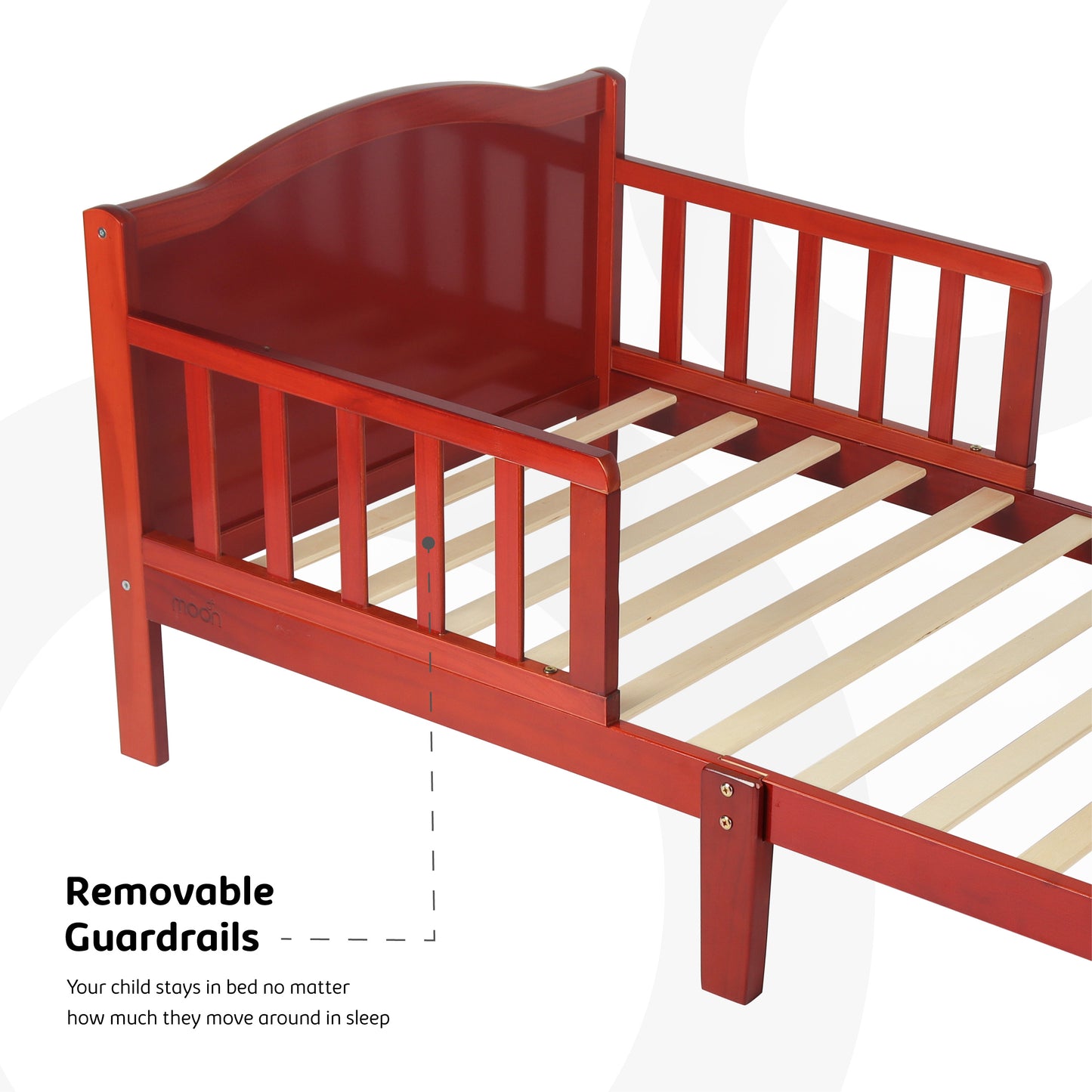 Wooden Toddler Bed(143 x 73 x 60)-Natural wood