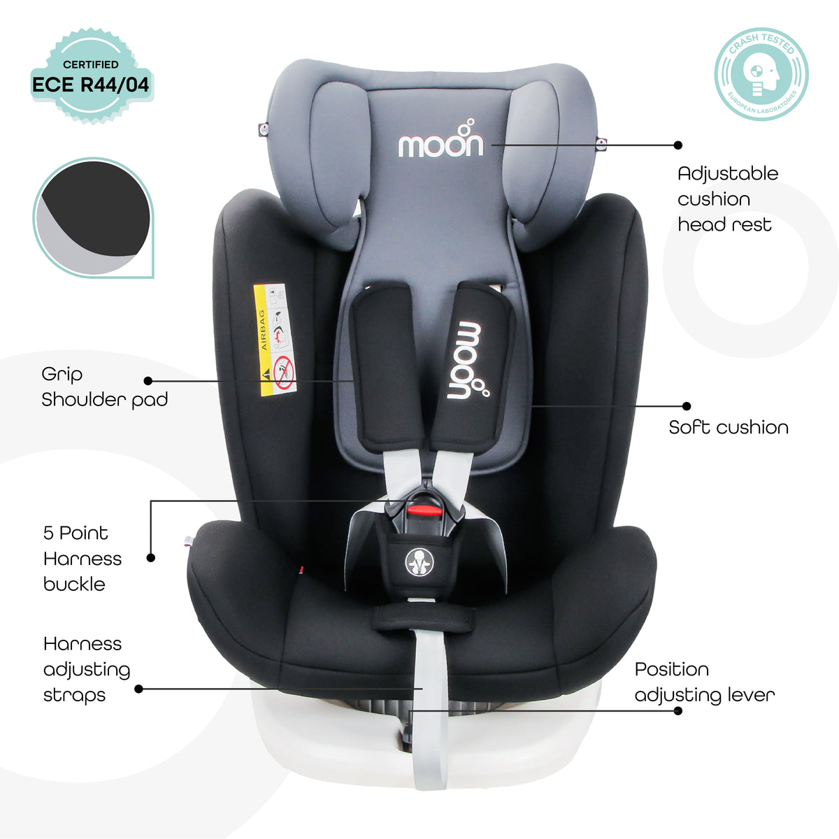 MOON GYRO Car Seat/ Baby Side Mirror/ Baby Back Seat Organizer - The Moon Brand™