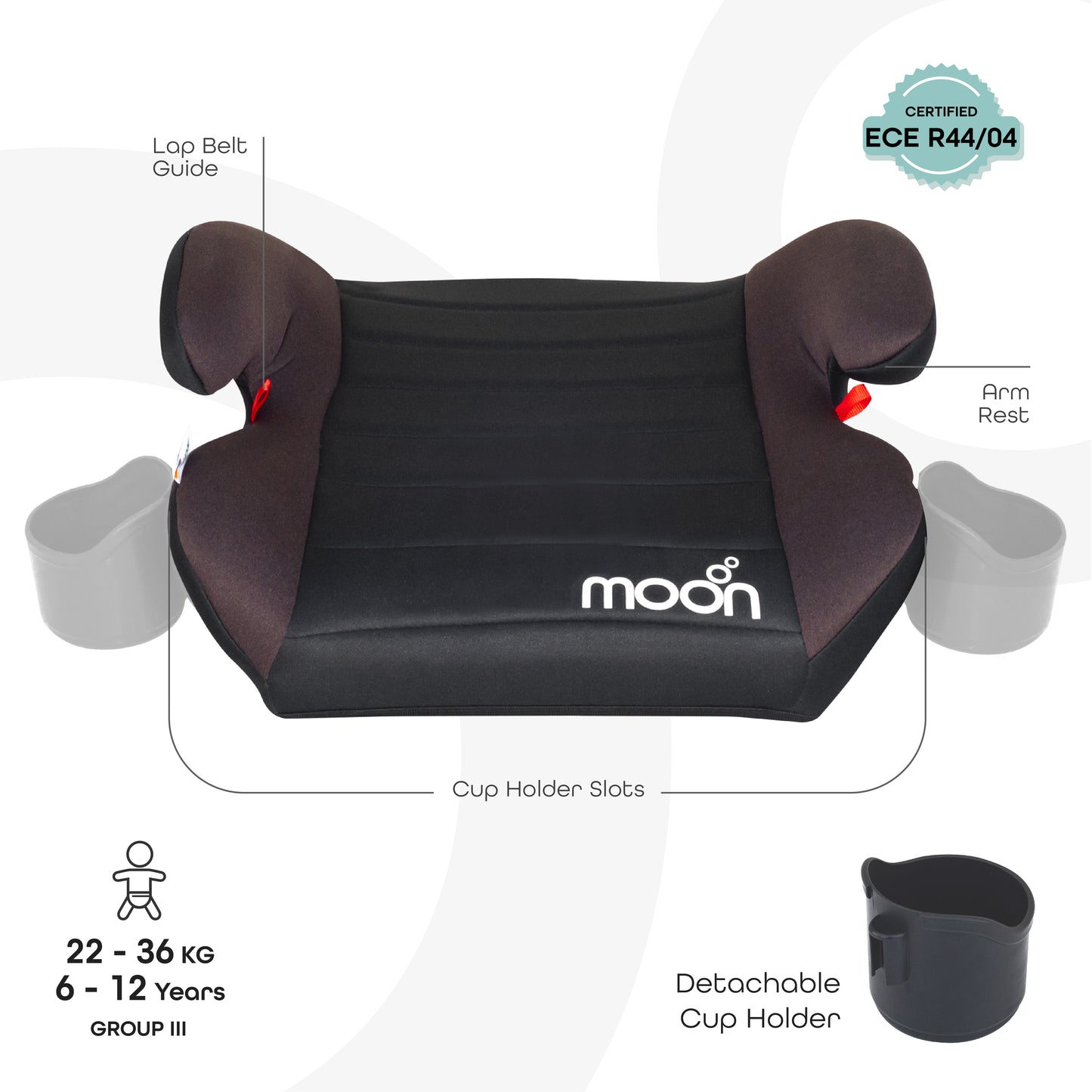 MOON Kido Baby Booster Car Seat with isofix
