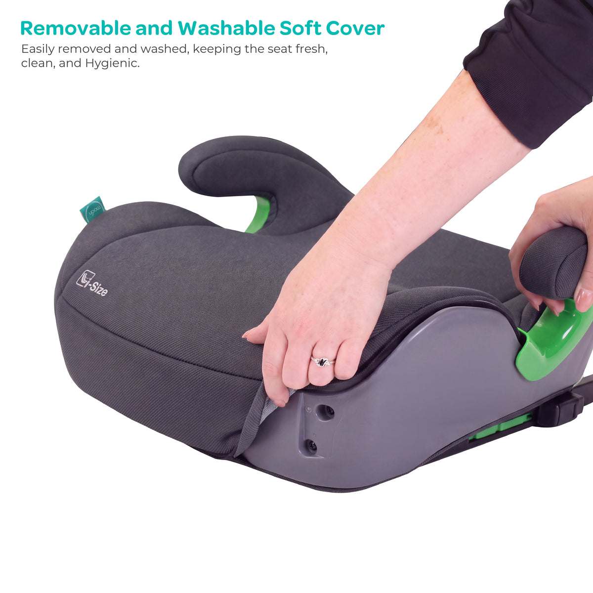 MOON Elvo Fx Baby Booster Car Seat - Dark Grey — The Moon Brand product image