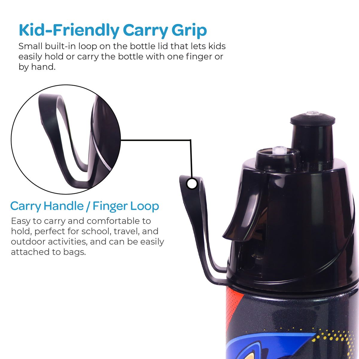 MOON Sonic Kids Spray Mist Water Bottle 500ml