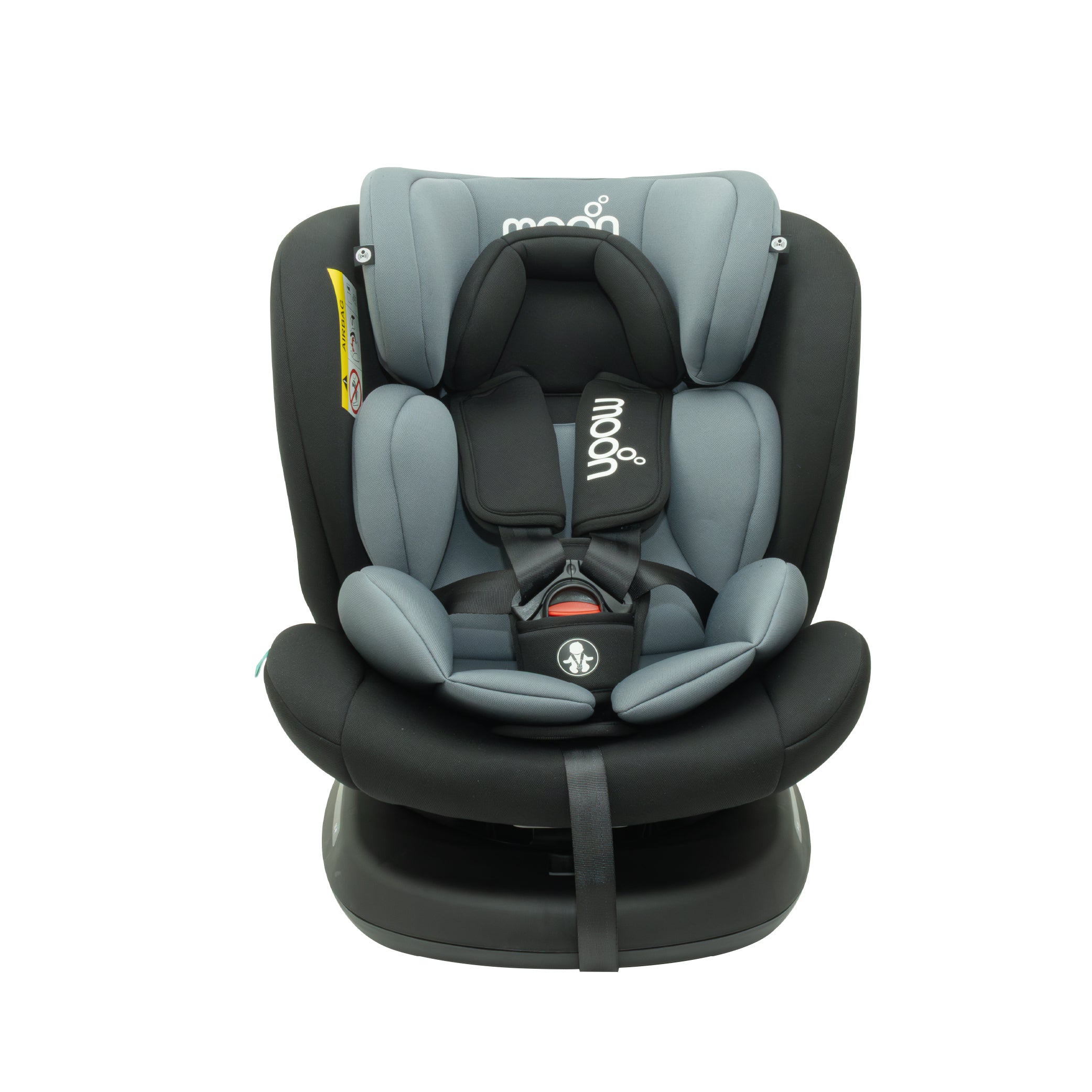 MOON Orbix 360° rotating Car Seat -0+/1/2/3, ISOFIX & Latch, Crash Tested (0-36kg)-Black