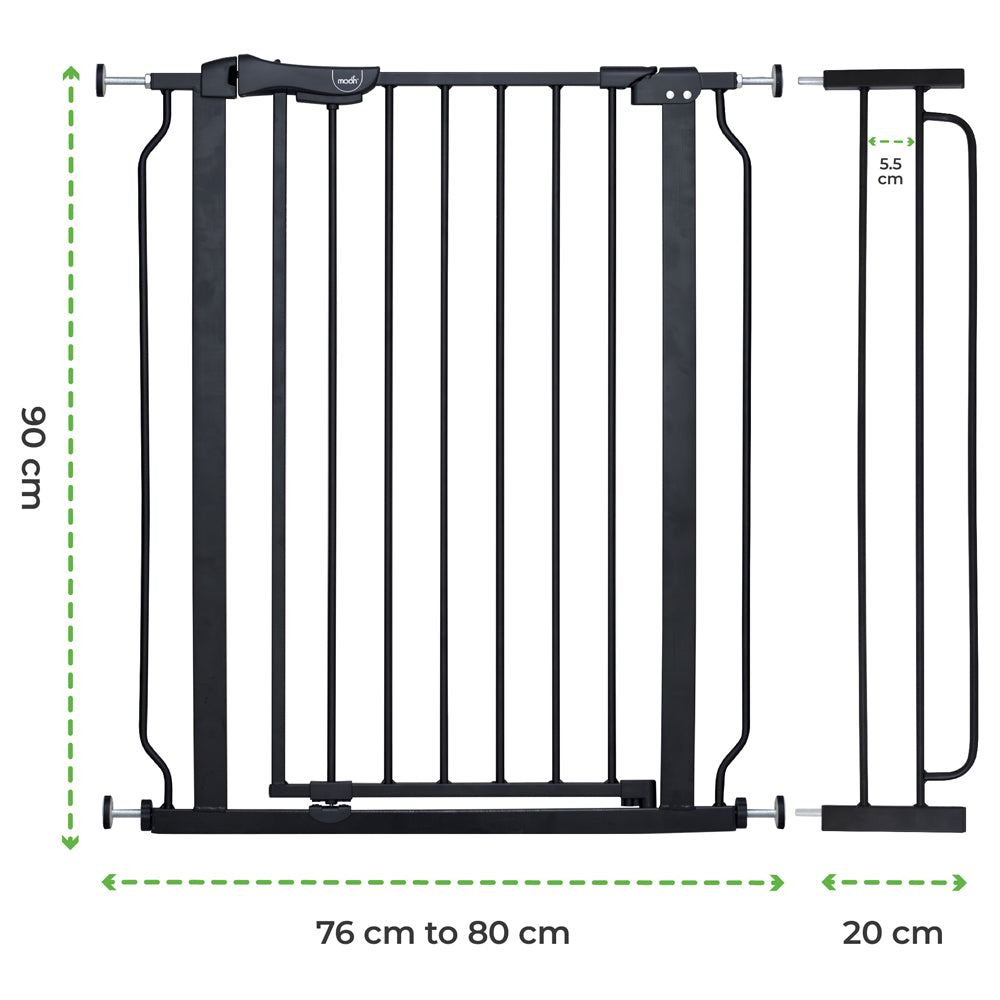 MOON Secura Safety Gate with 20cm extension