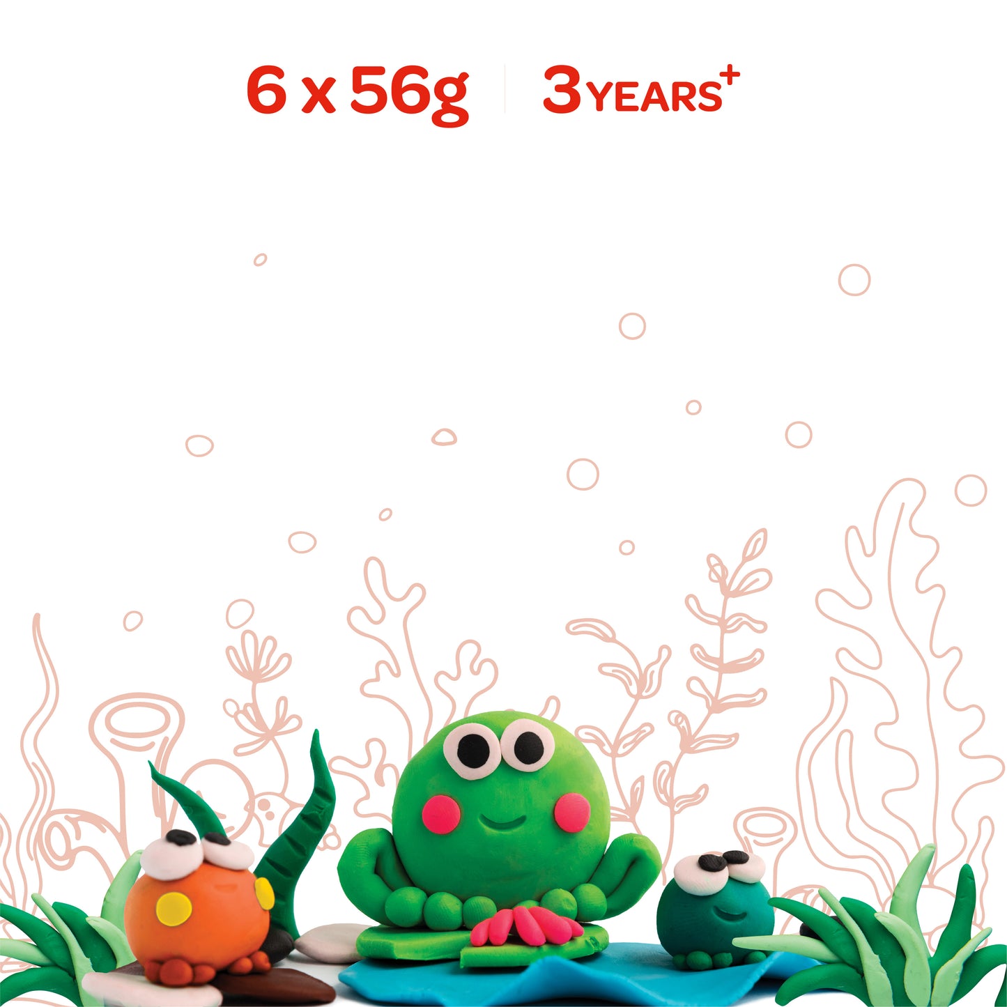 MOON Kid's Dough CREATION SET F 4 ,4 X 84 G.