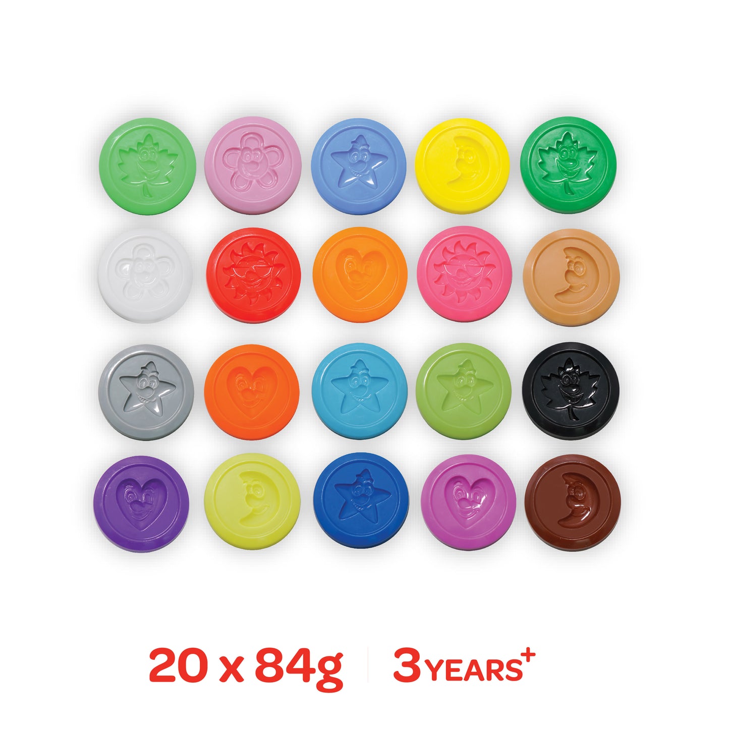 MOON Kid's Dough CREATION SET F 4 ,4 X 84 G.