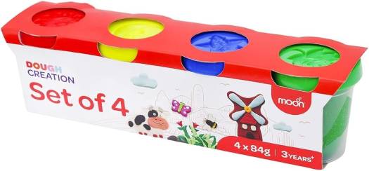 MOON Kid's Dough CREATION SET F 4 ,4 X 84 G.