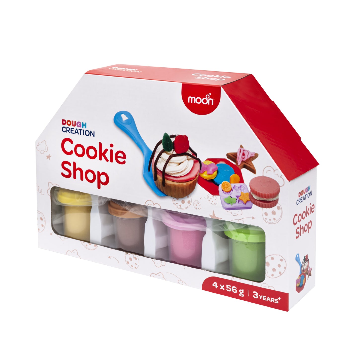MOON Kid's Dough My Cookies Shop -4 x 2oz dough pot.