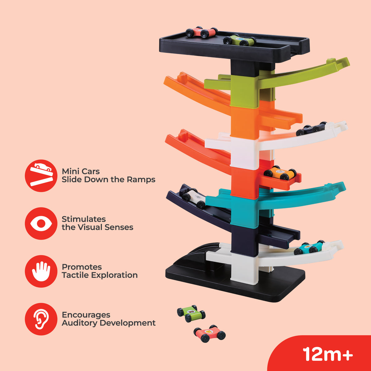 MOON Car ramp racer toys — The Moon Brand product image