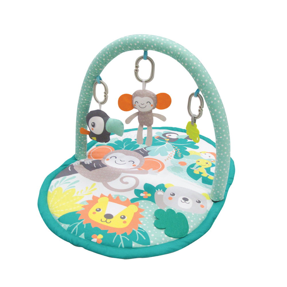 MOON Jungle friends mat with single arch, Om+, Baby playmat & Activity Gym - The Moon Brand™
