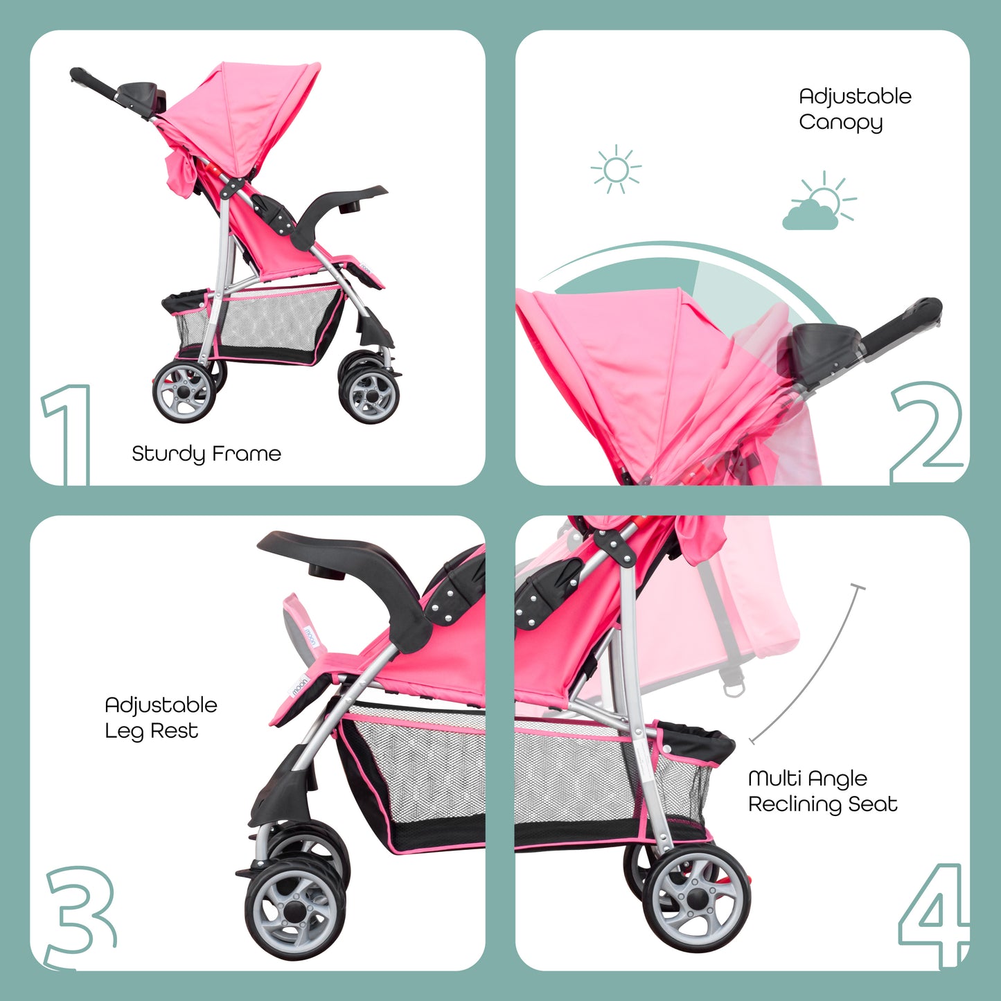 MOON Trek - One Fold Stroller
