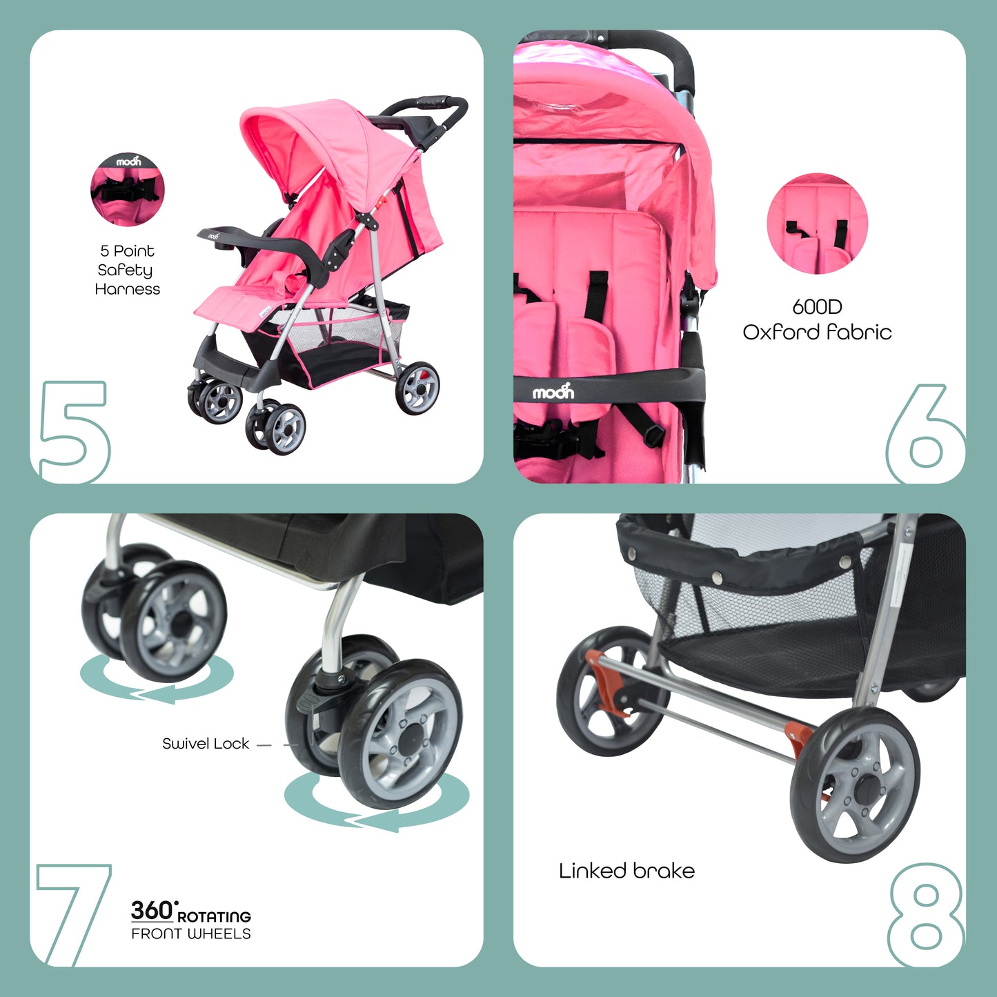 MOON Trek - One Fold Stroller