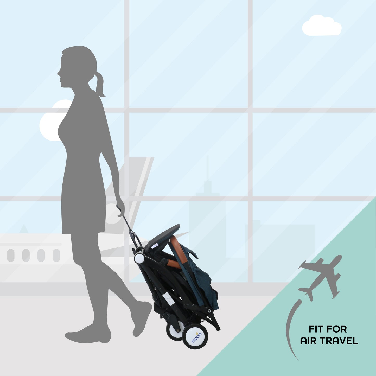 MOON Ritzi - Cabin Stroller-Black