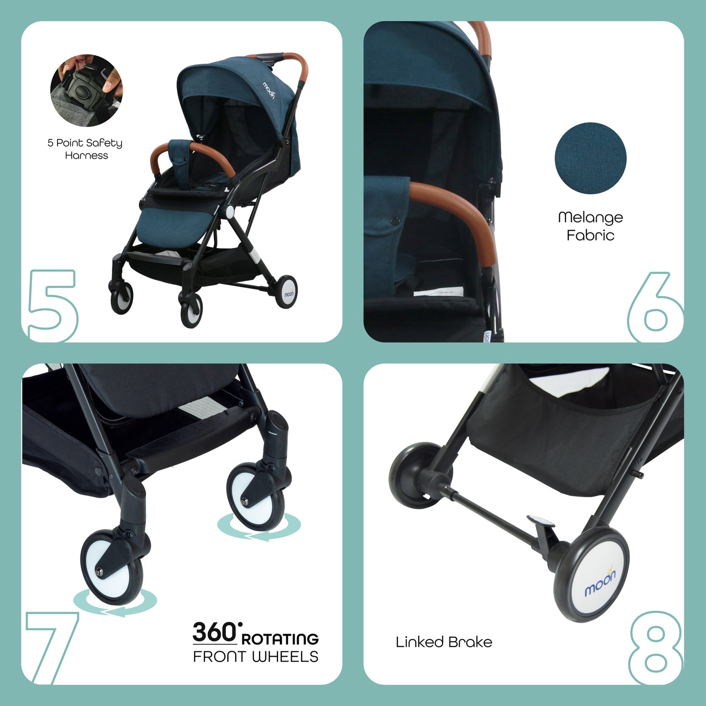MOON Ritzi - Cabin Stroller-Black