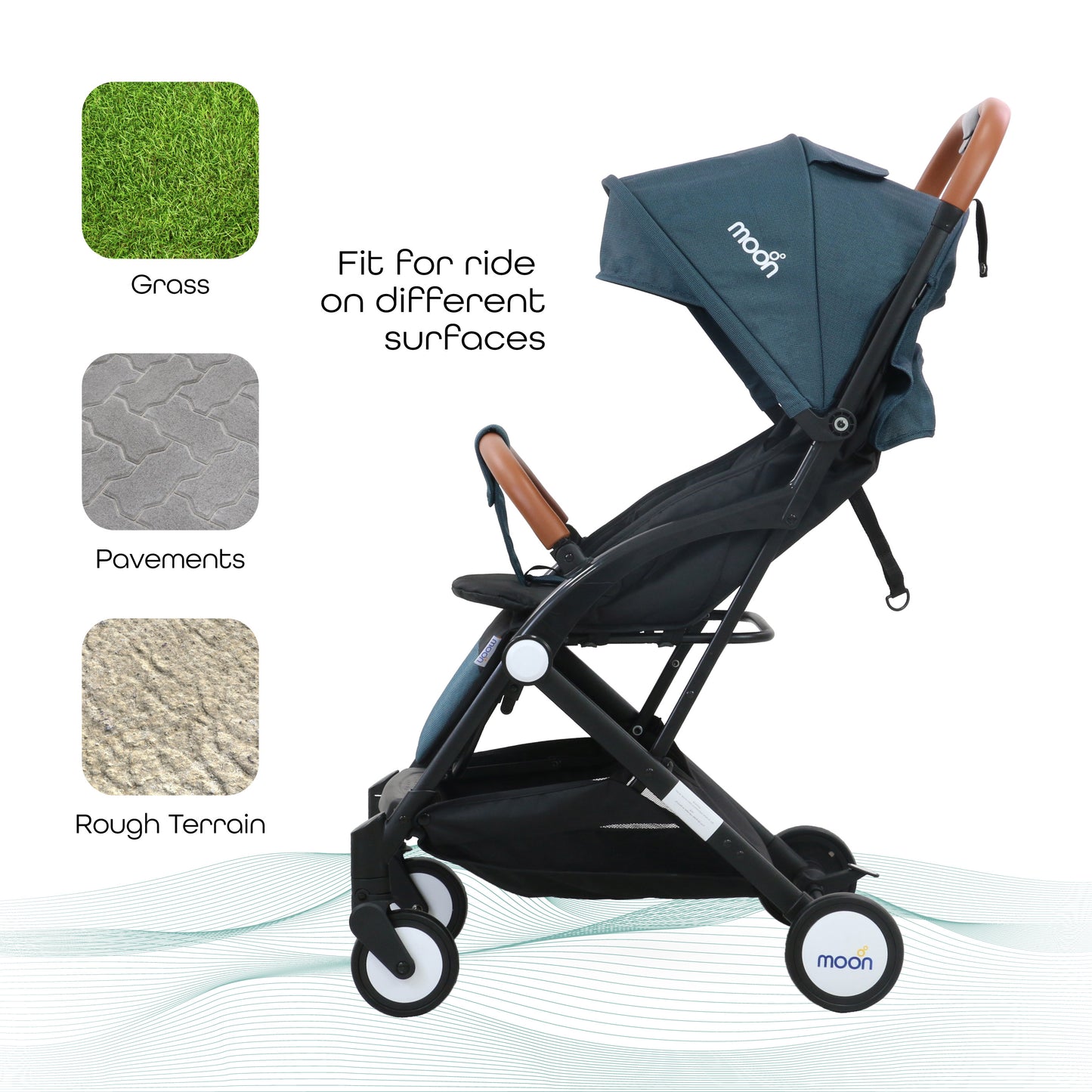 MOON Ritzi - Cabin Stroller-Black