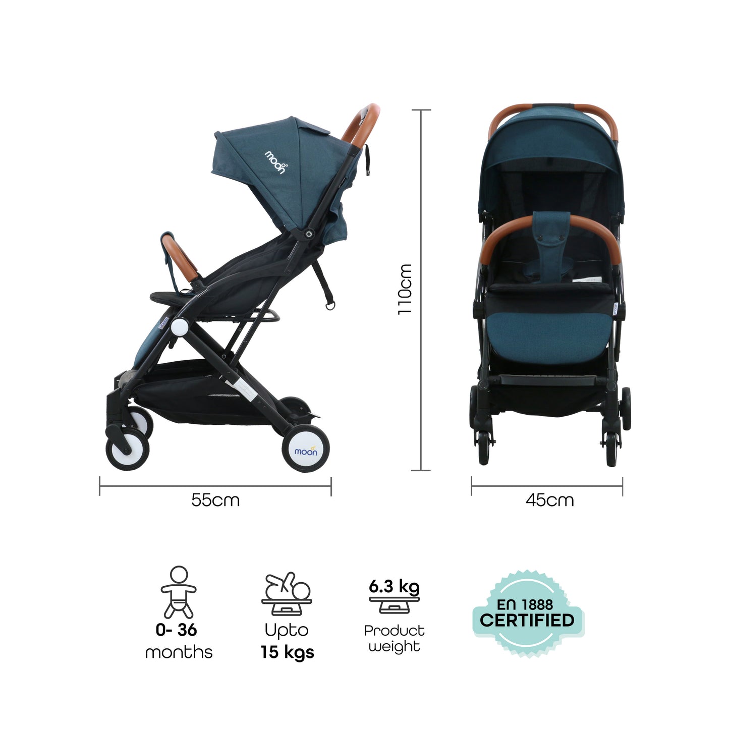 MOON Ritzi - Cabin Stroller-Black