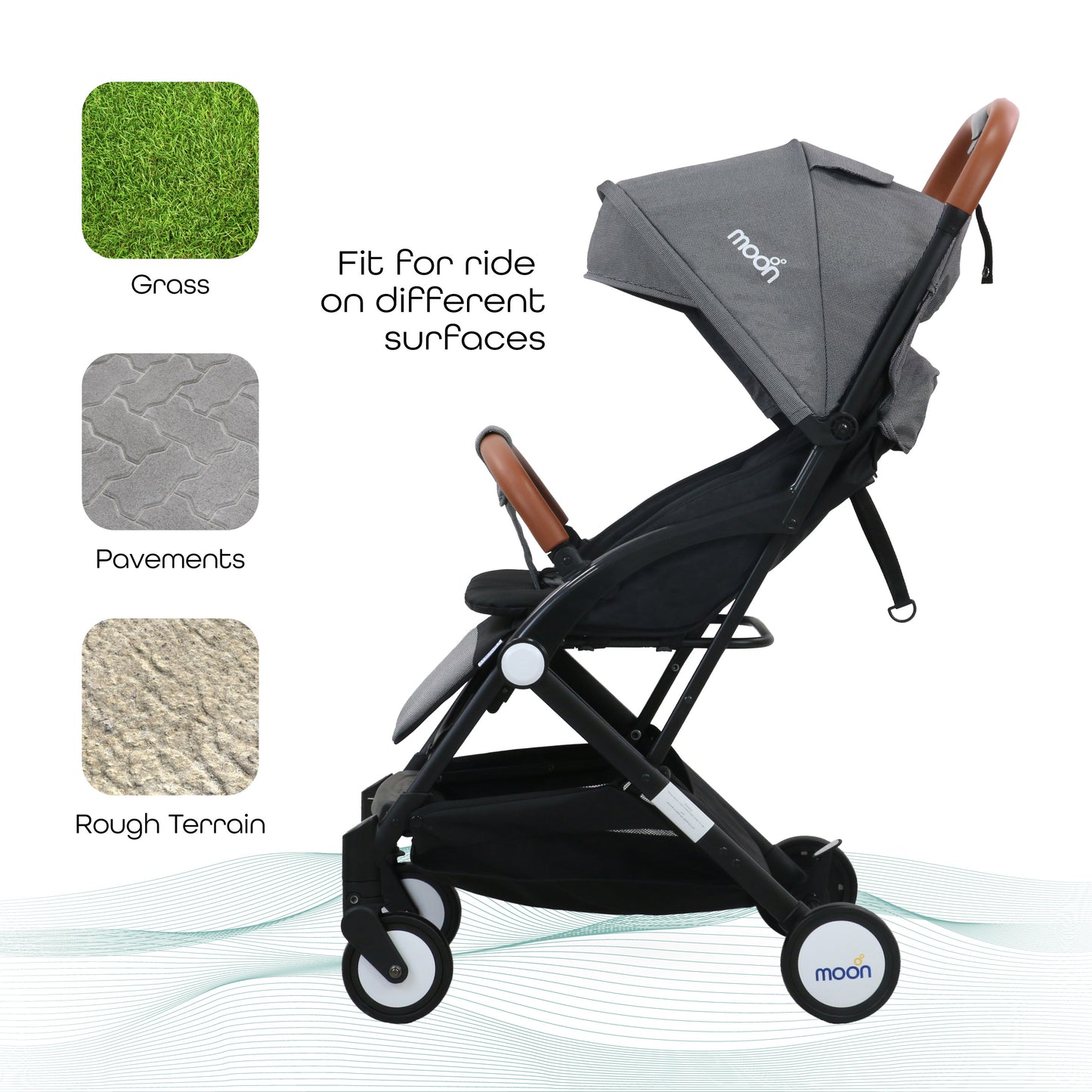 MOON Ritzi - Cabin Stroller-Black