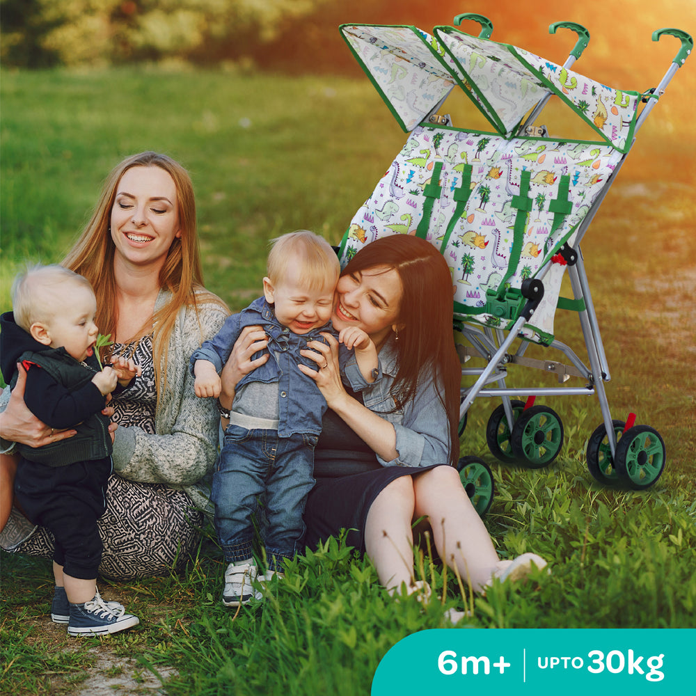 MOON Jet Plus Twin Buggy-Green - The Moon Brand™