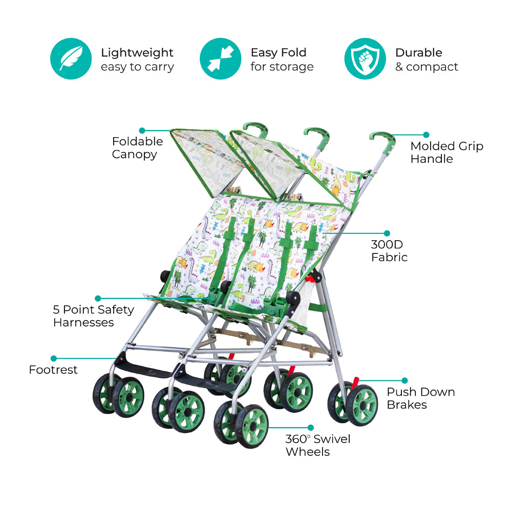 MOON Jet Plus Twin Buggy-Yellow