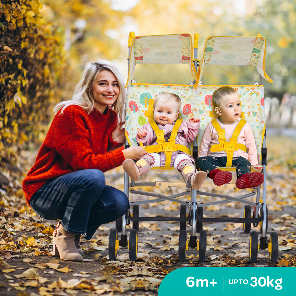 MOON Jet Plus Twin Buggy-Yellow