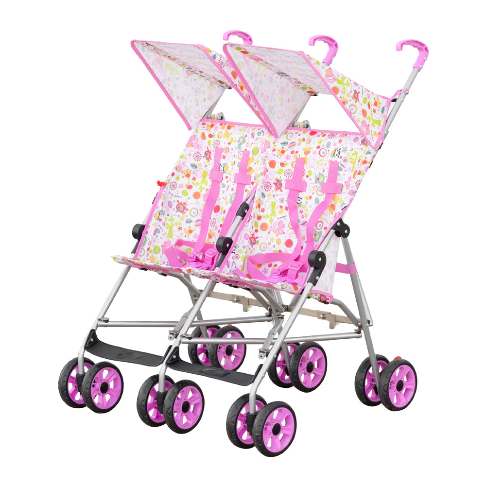 MOON Jet Plus Twin Buggy-Pink - The Moon Brand™