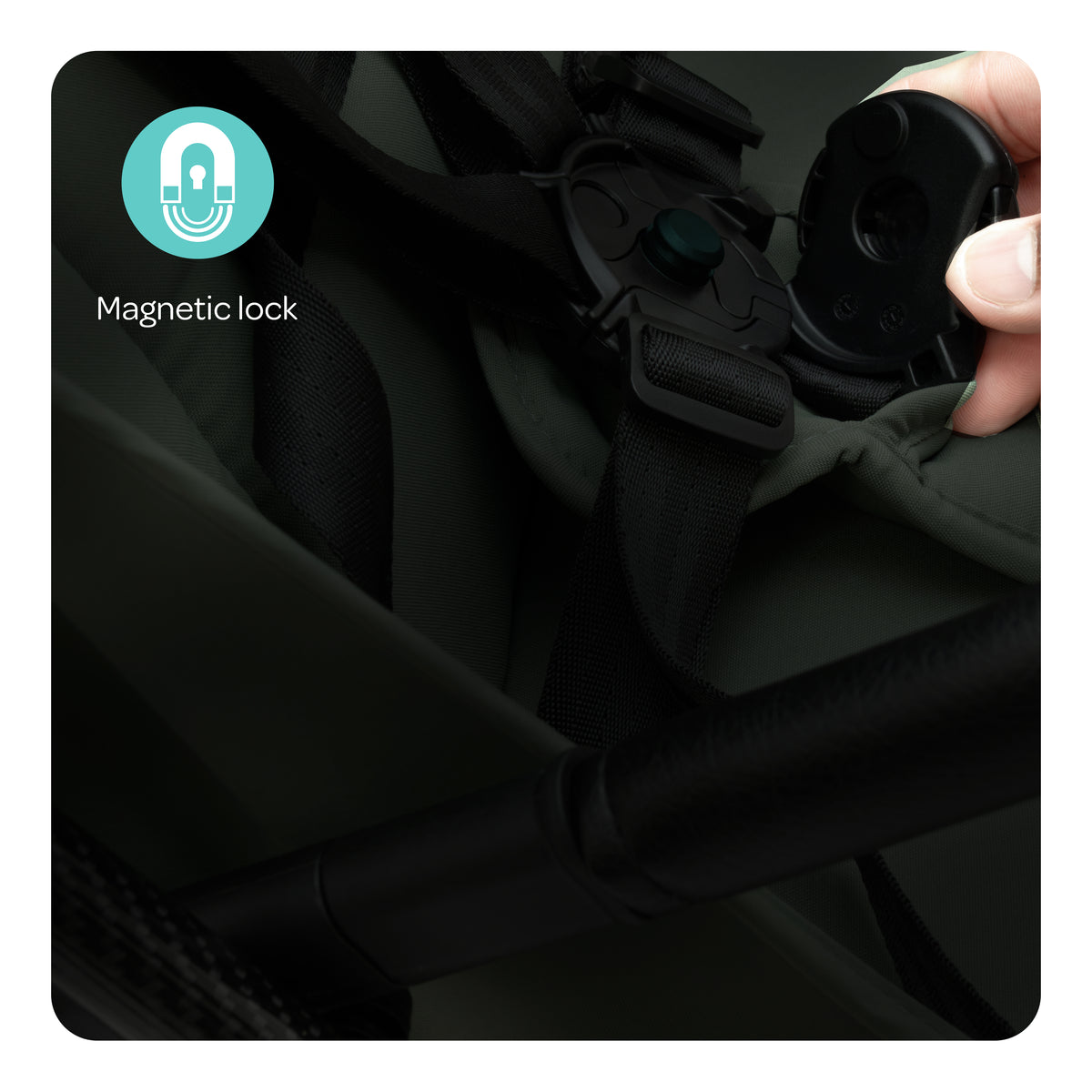 The MOON Brand Tripzi Carbon Fiber Cabin Stroller – Ultra-Lightweight Travel-Ready Stroller with Easy Fold, Five-Point Safety Harness & Leather Handle - The Moon Brand™