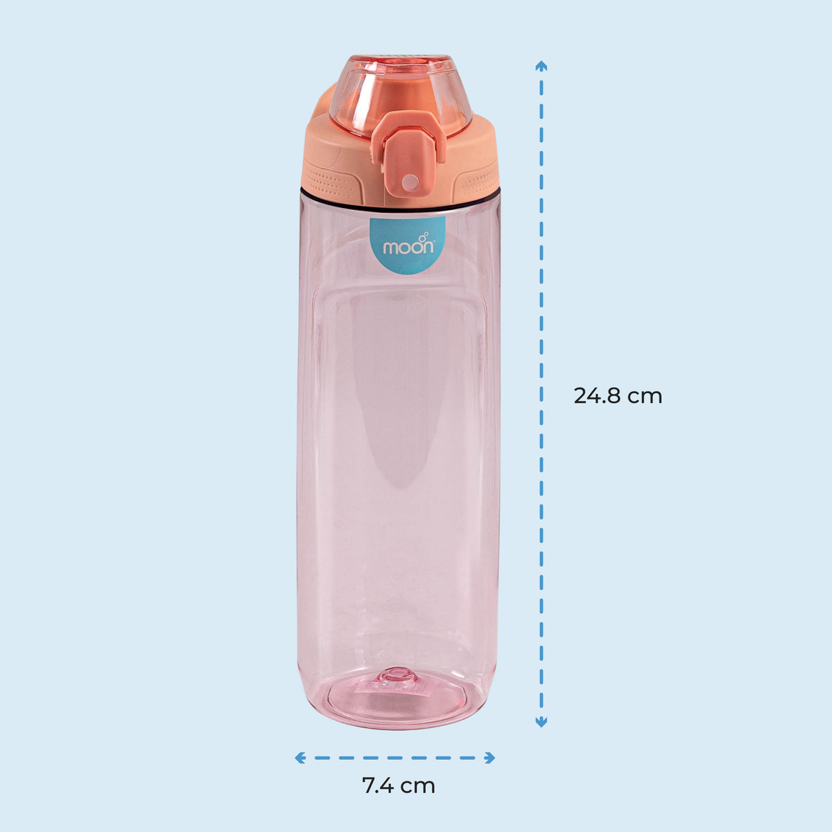 The Moon Brand Active Chug Bottle for Kids Portable 700ml Sippy Mug with Easy Sipping Spill Proof & Break Resistant BPA Free Dishwasher Safe- for All Kids- Blue - The Moon Brand™