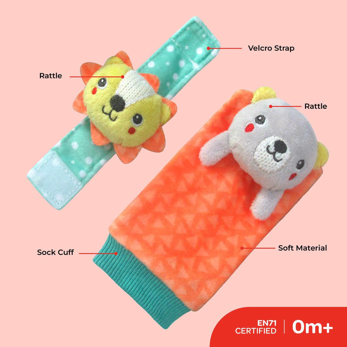 MOON Tiny Tots Foot Rattle - The Moon Brand™