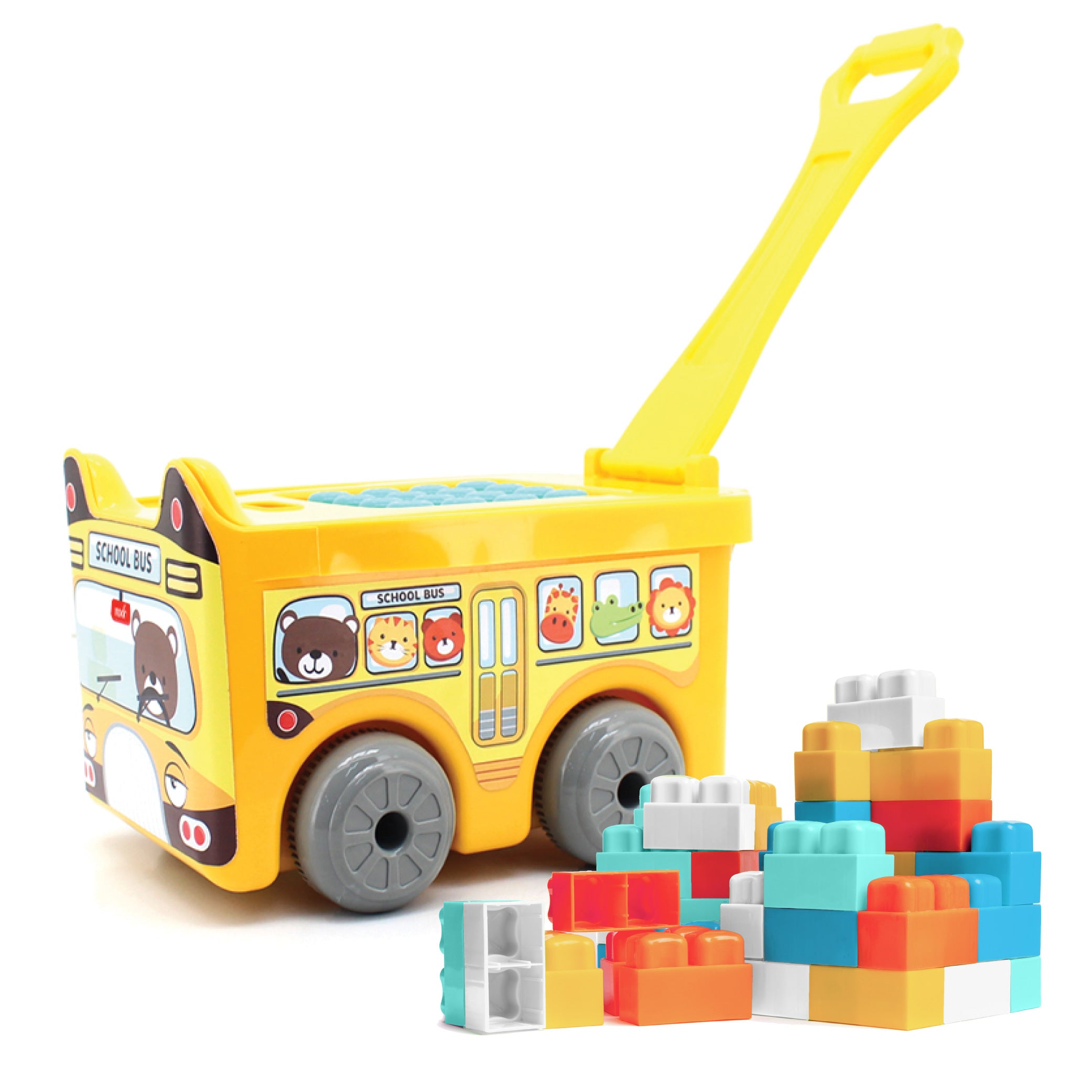 MOON Little Wagon Blocks Toys for Kids-30PCS (POLICE CAR) - The Moon Brand™