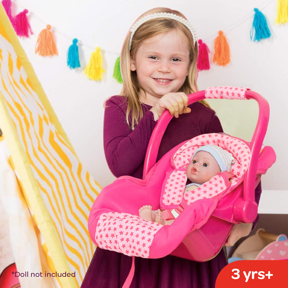 MOON Doll Carrier Car Seat--Pretend to play-Pink — The Moon Brand product image
