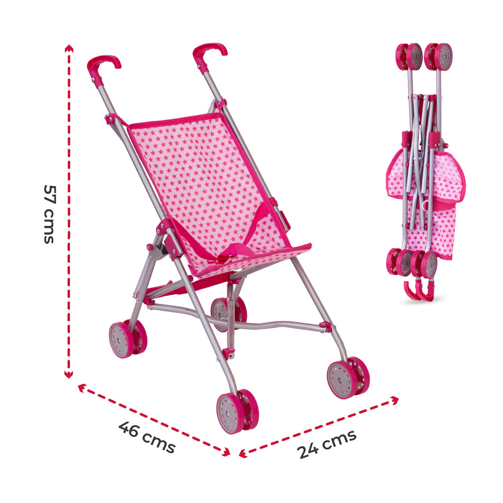 MOON Baby Doll Buggy-Pretend to play-Pink — The Moon Brand product image