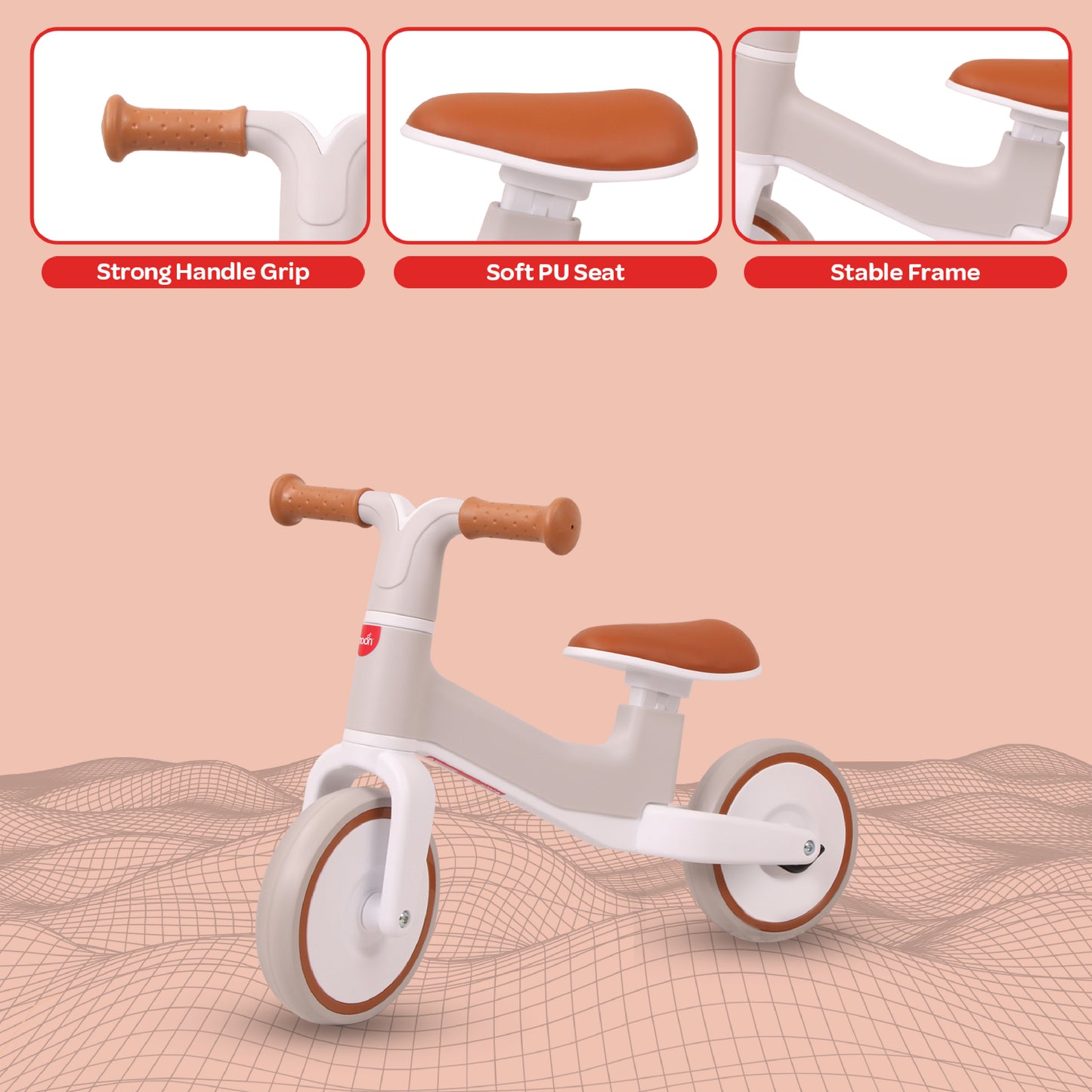 MOON Swift Baby Balance Bike-pink