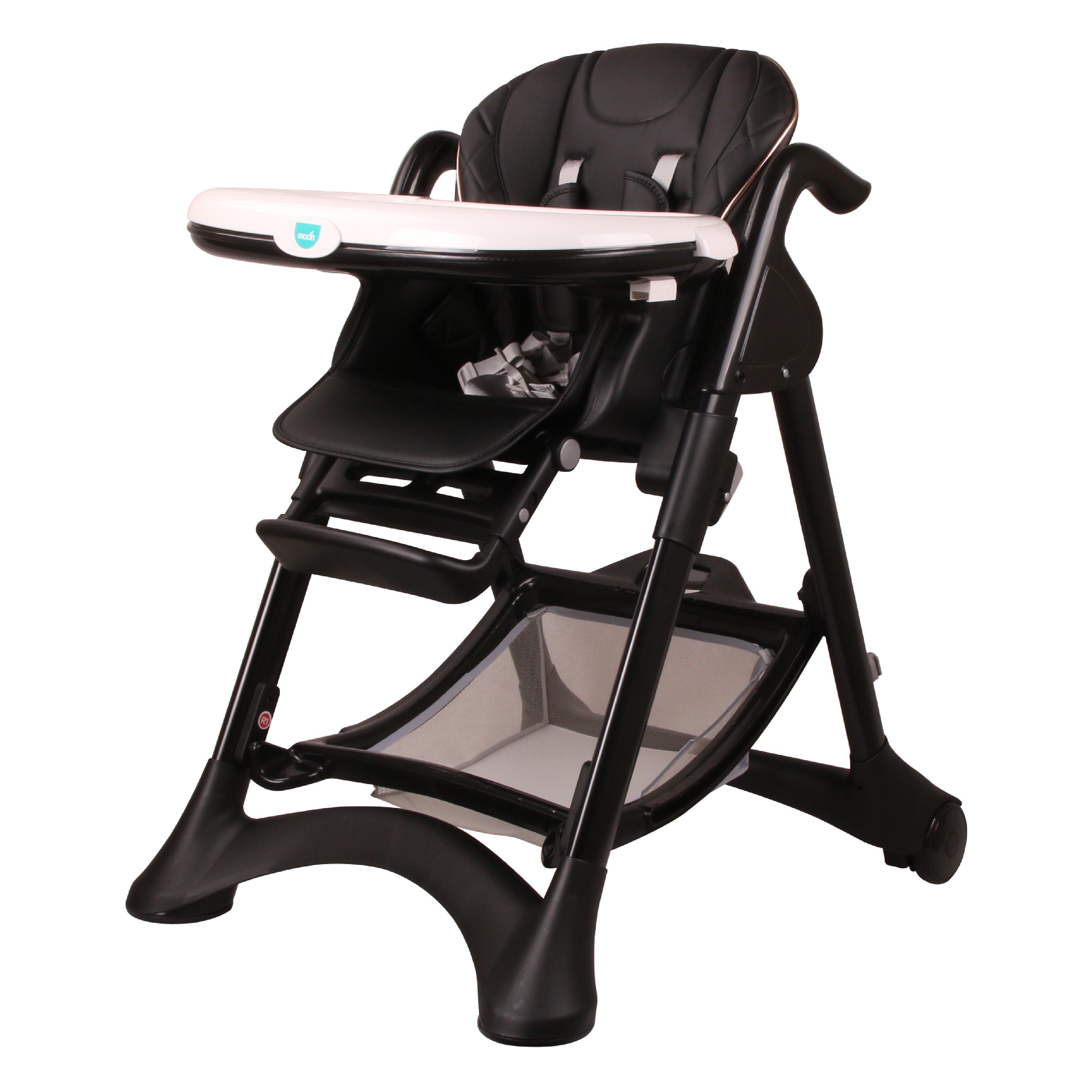 MOON Trestle Foldable Baby Feeding/Dinning Highchair-Black - The Moon Brand™
