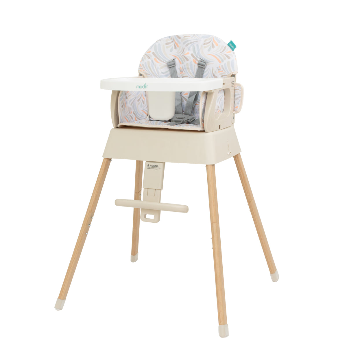 MOON 5 in 1 Highchair - Beige/Blue