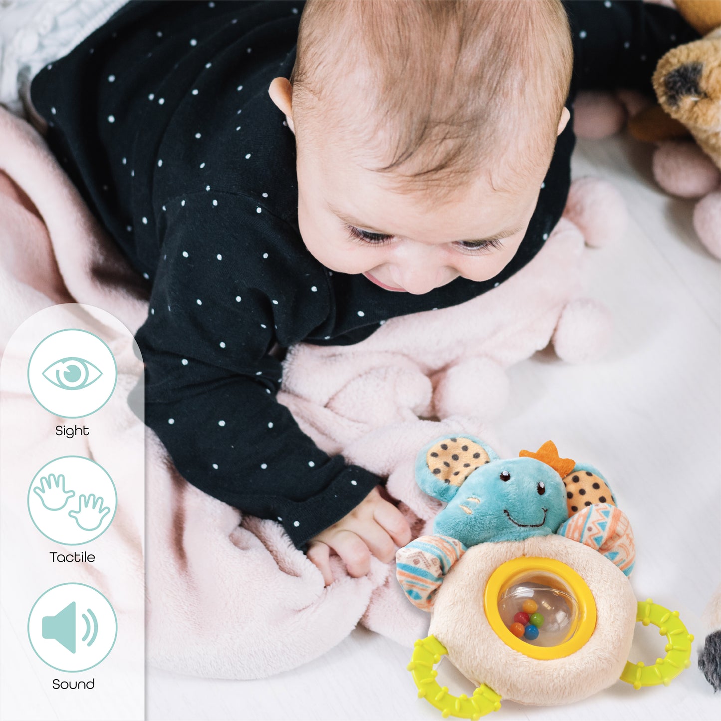 MOON Soft Rattle Toy - Lion