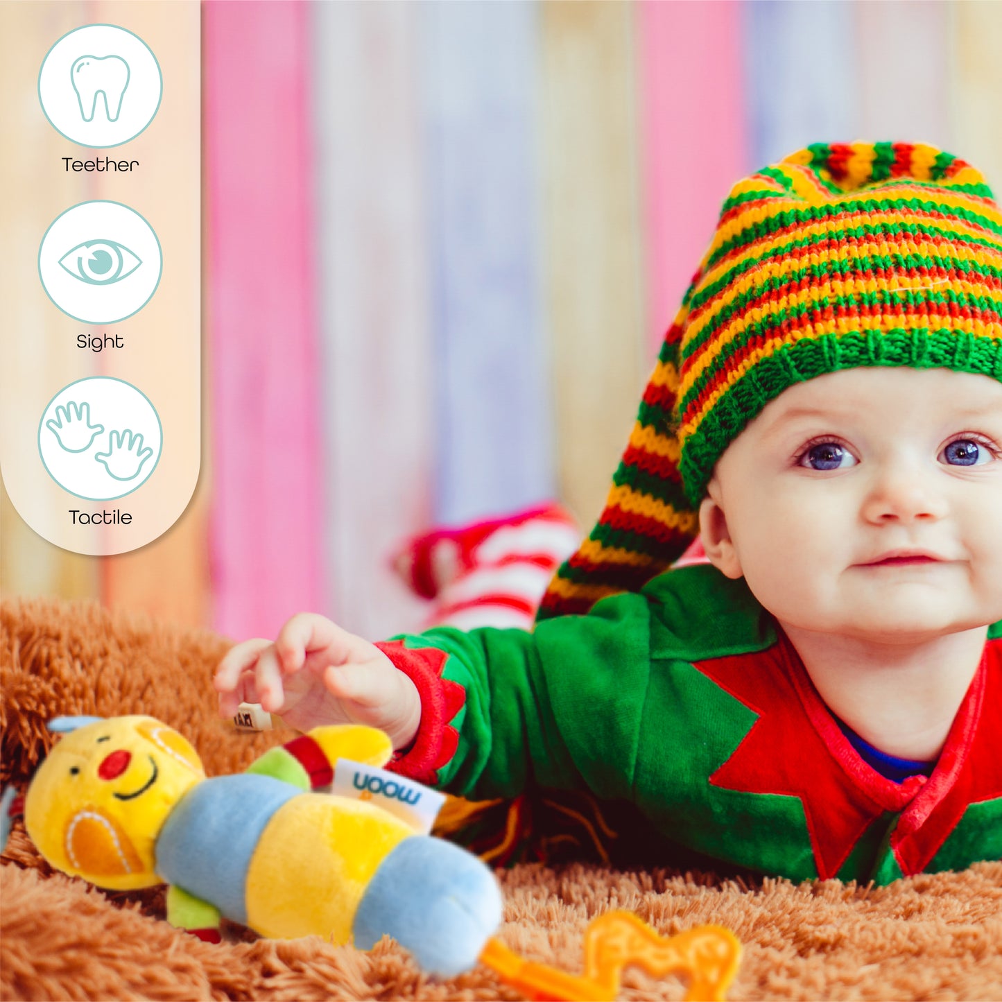 MOON Soft Rattle Toy - Lion