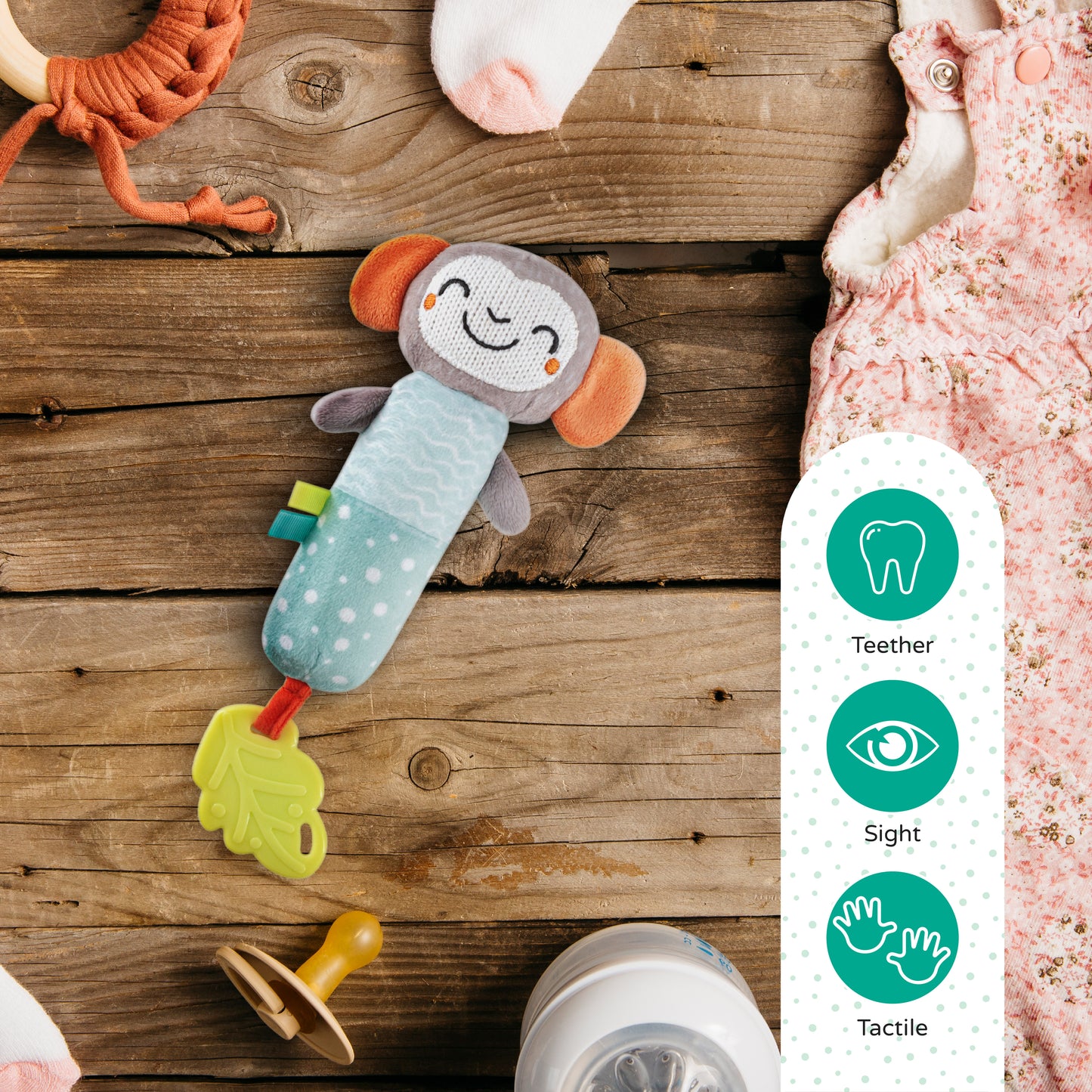 MOON Soft Rattle Toy - Lion