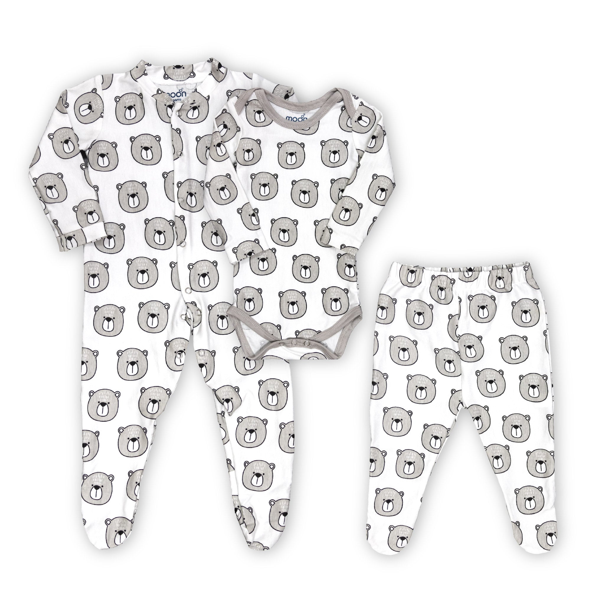 MOON 3 in 1 Gift Set-Bear Print - The Moon Brand™