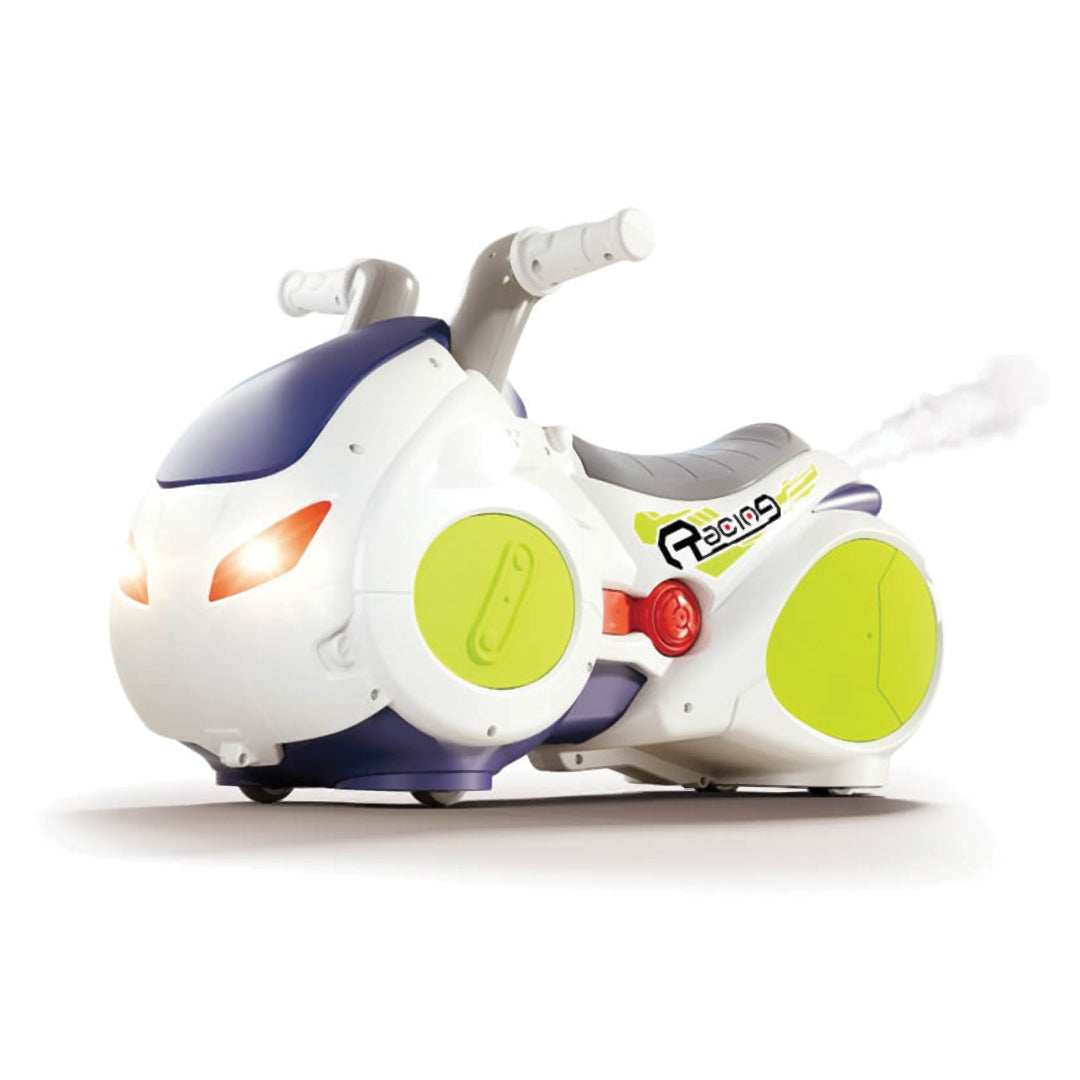 MOON Drifting Motorcycle Ride-On Toy for Kids -White
