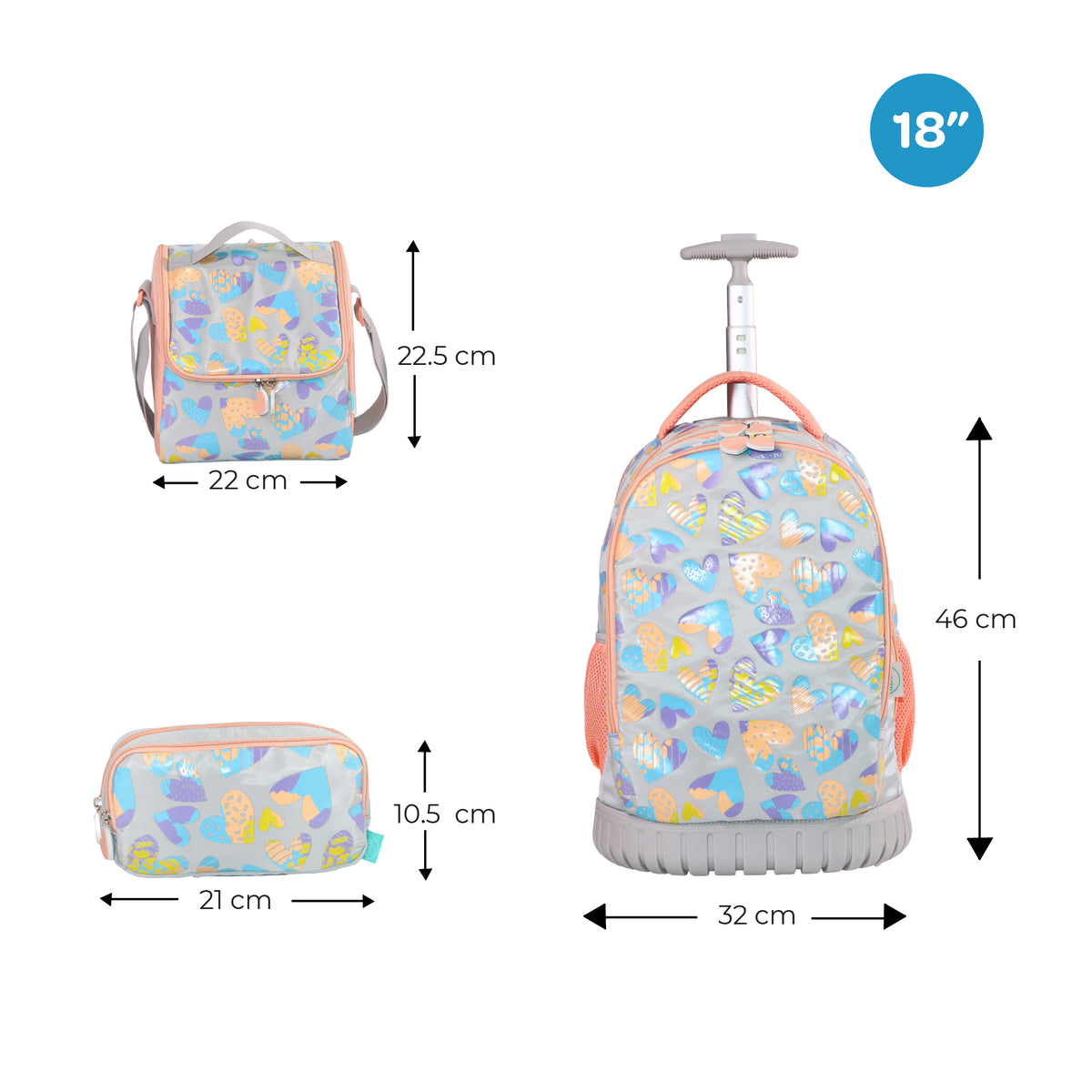 MOON 3 in 1 Kids Trolley Set