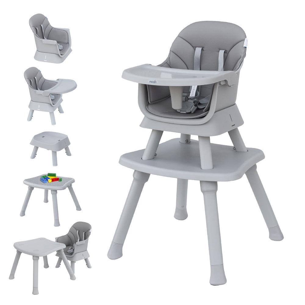 MOON 6 in 1 High Chair-Grey - The Moon Brand™