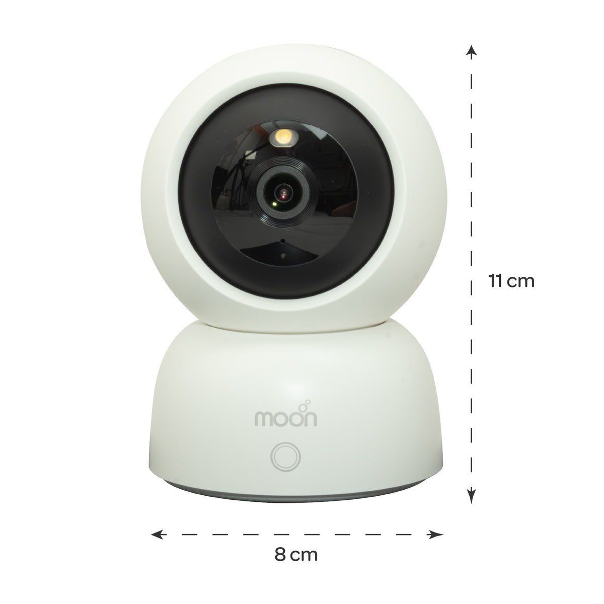 Moon Smart Baby Monitor M2 - 2K HD WiFi Camera with Night Vision,Two-Way Audio-White