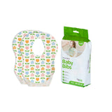 MOON Disposable baby bibs- Flowers (24 x 35 cm)