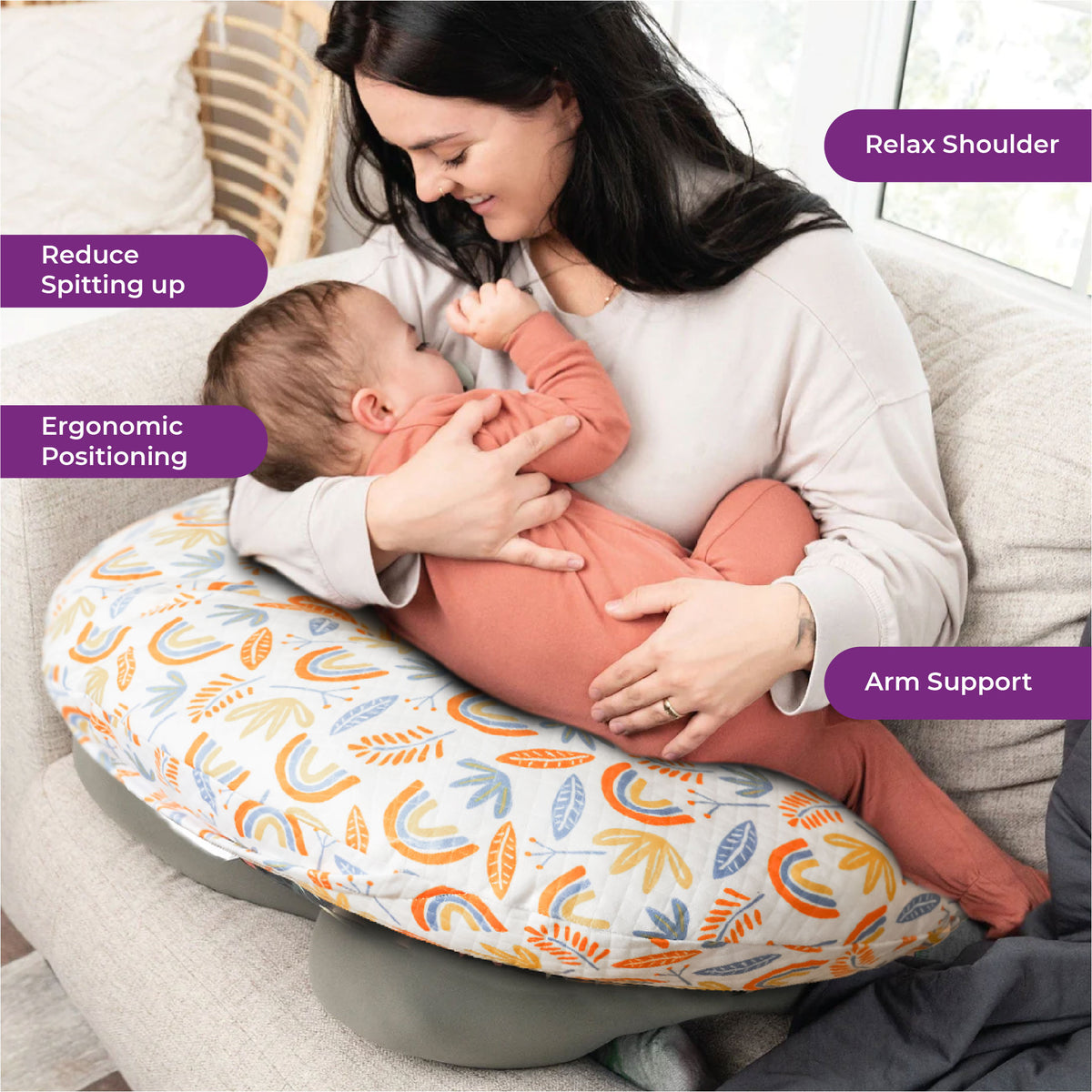 MOON Portable Nursing Breast Feeding Baby Support Pillow Cushion — The Moon Brand product image
