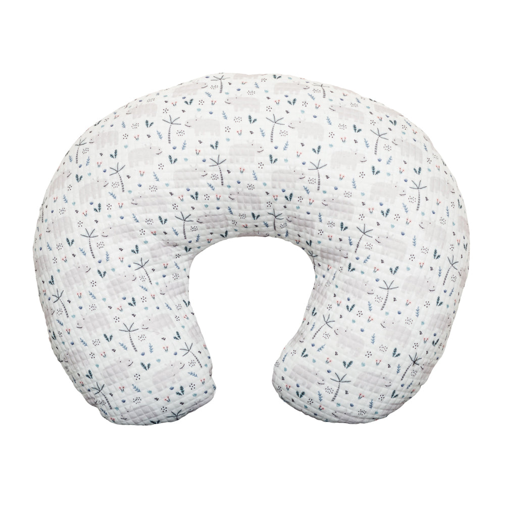 MOON Portable Nursing Breast Feeding Baby Support Pillow Cushion With Washable Zippered Cover-Hippo - The Moon Brand™