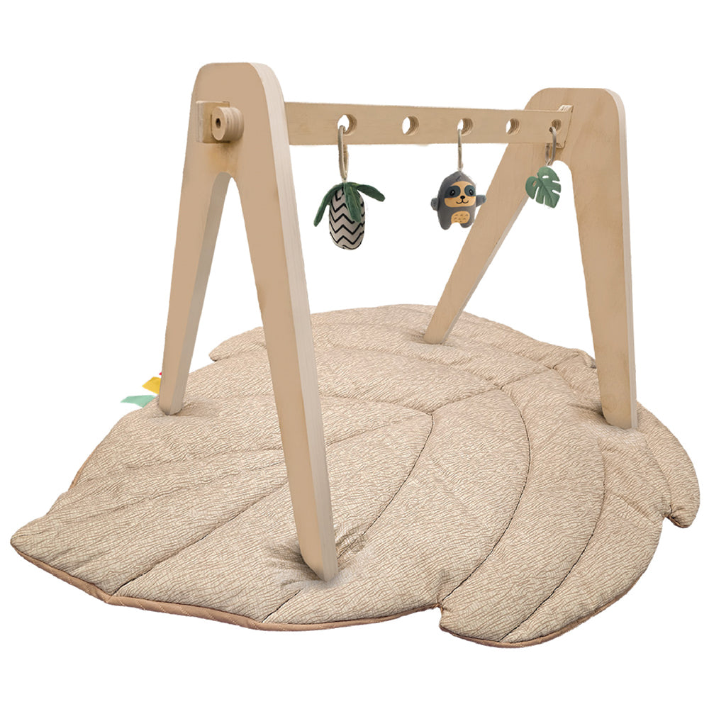 MOON Natures Nook maple Leaf Shaped Baby Playmat -Beige - The Moon Brand™