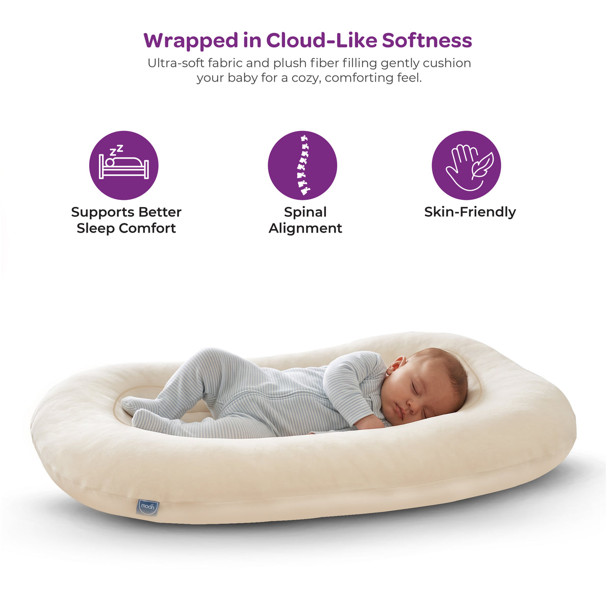MOON Premium Baby Lounger - Beige