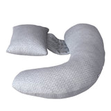 MOON Bamboo Multi-Position Pregnancy Pillow - Grey