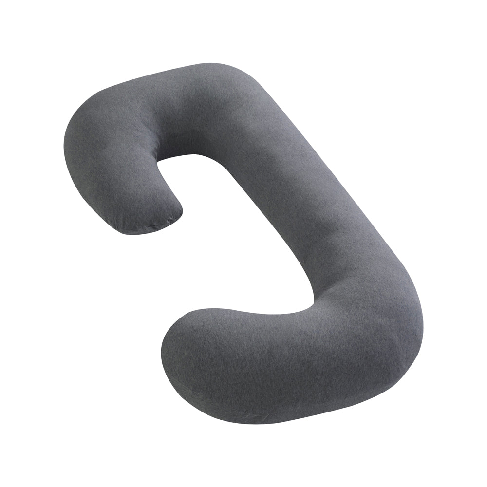 MOON Organic C Shaped Maternity Pillow-Light Grey