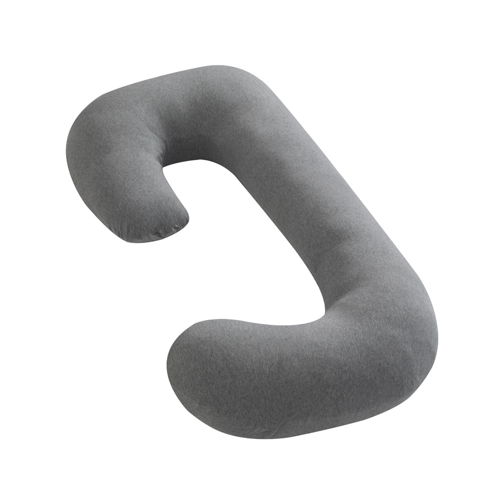 MOON Organic C Shaped Maternity Pillow-Light Grey - The Moon Brand™