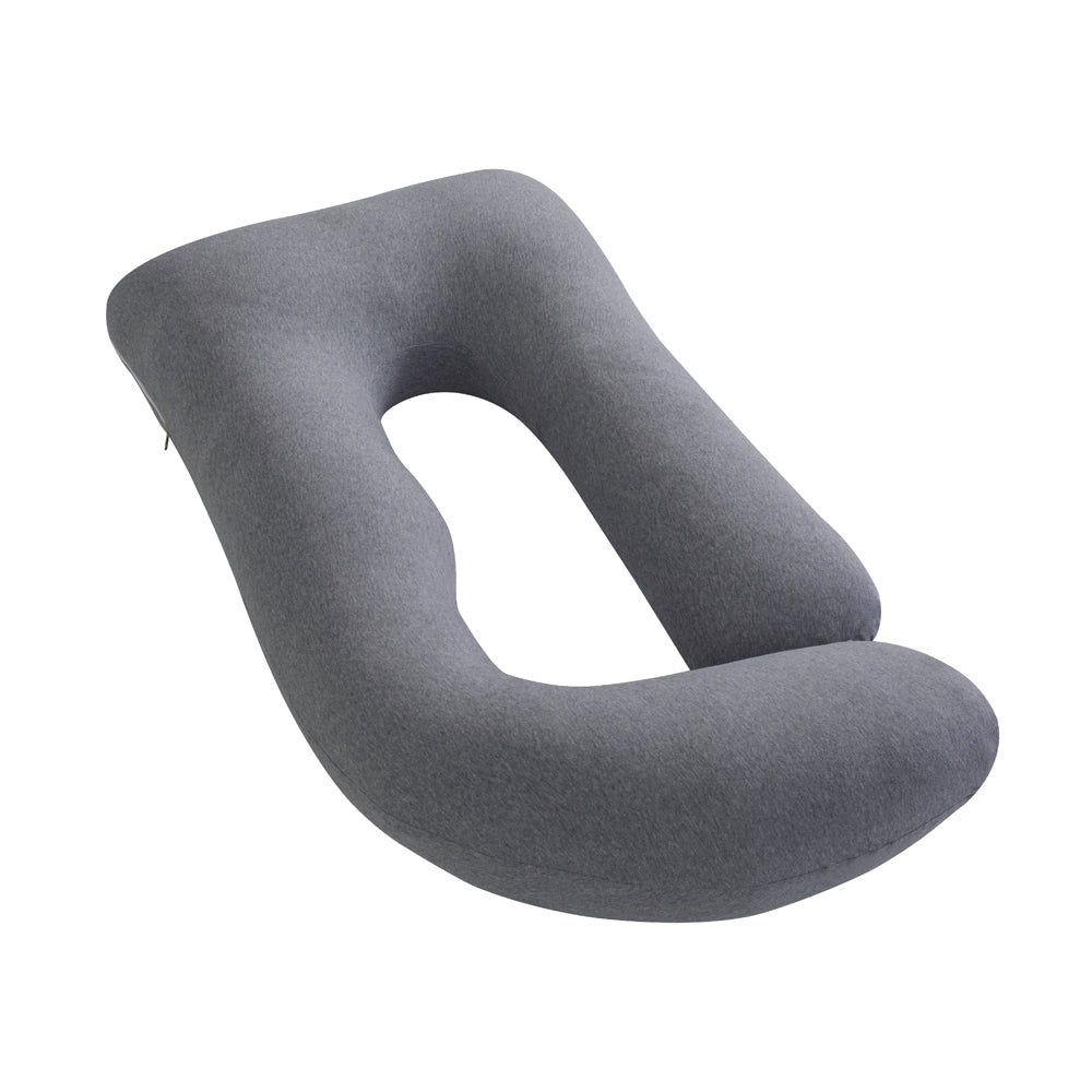 MOON Organic U Shaped Contour Maternity Pillow-Light Grey - The Moon Brand™